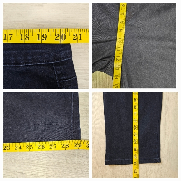 Style & Co. Highrise Tummy Control Dark Blue Straight Leg Jean Pants Plus 18W - Picture 9 of 9